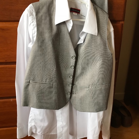 James Morgan Set for Kids - pants, vest and button down - size 12 - Picture 10 of 13